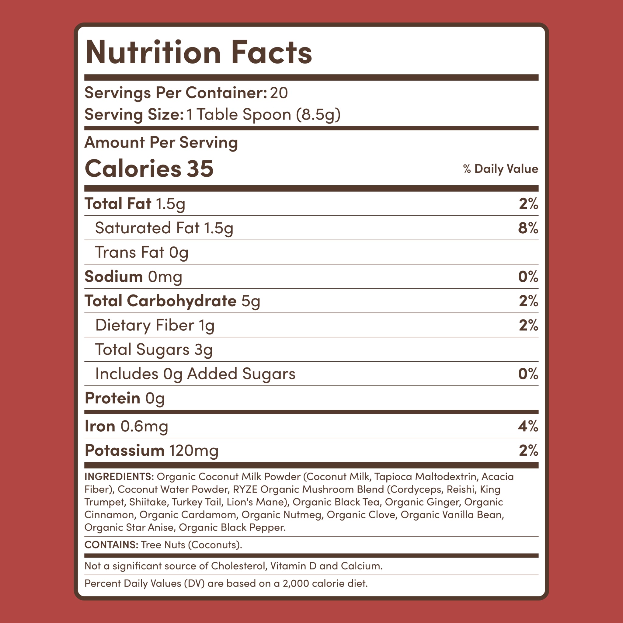 Mushroom Chai (20 Servings) - Coffee for Your Cup