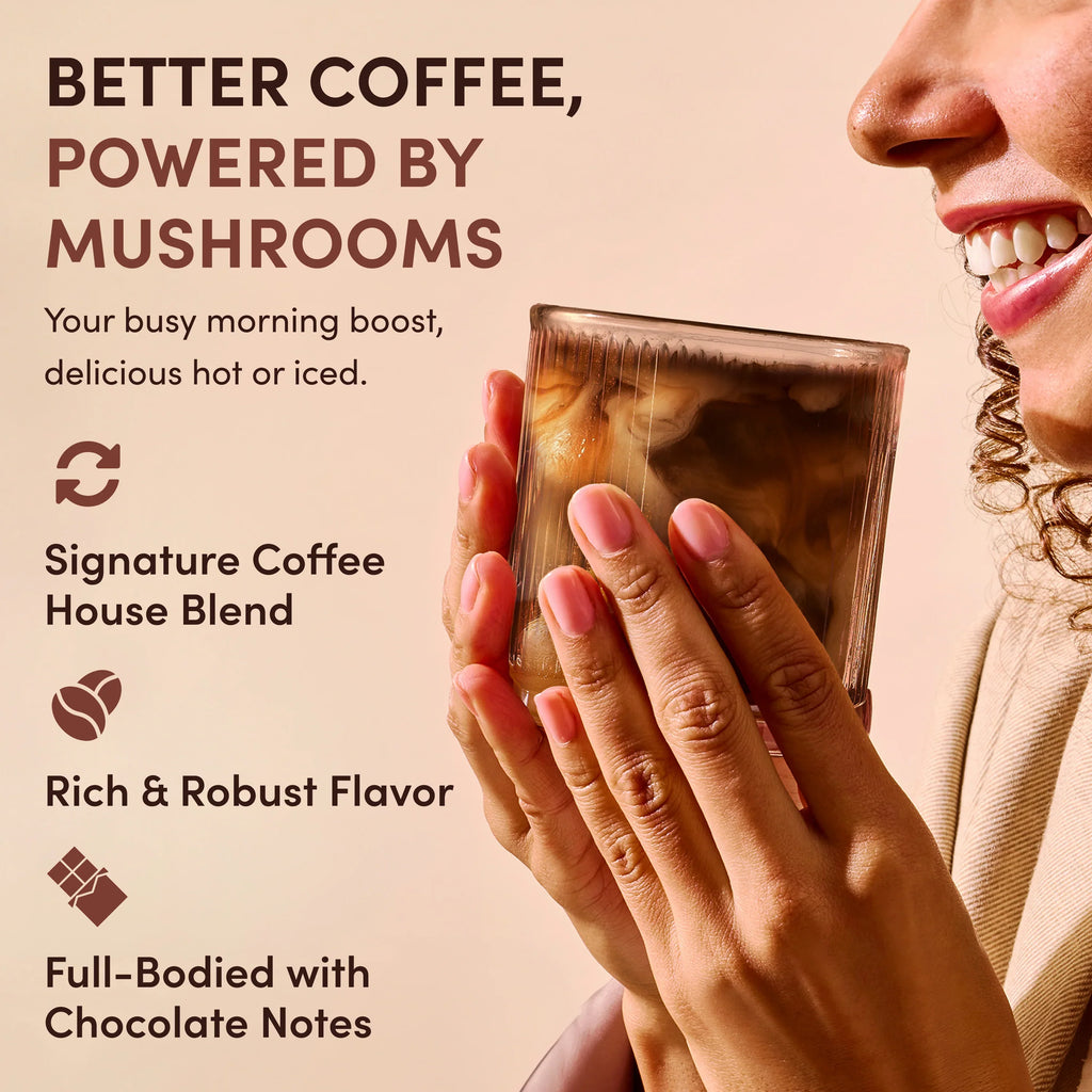 Mushroom Coffee Dark Roast Starter Kit (60 servings) - Superfood Coffee Mix