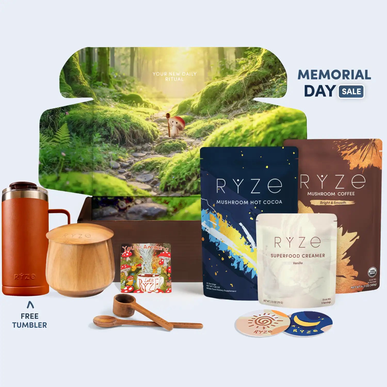 RYZE Ritual Set (Cocoa + Coffee) - Your Daily Cup